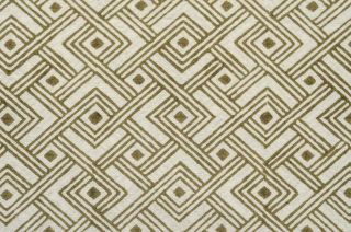 Olive Green Diamond Cotton Upholstery Fabric
