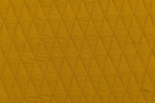 Olive Mustard Reversible Cotton Quilted Fabric