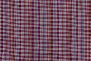 Multicolor Checks Handloom Khari Cotton Fabric