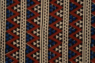 Chevron Bagru Block Printed Fabric