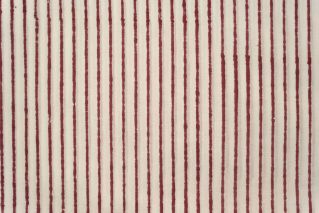 Maroon Stripes Block Printed Cotton Fabric