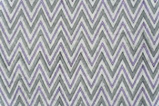 Violet Chevron Cotton Fabric