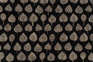 Bagru Leaf Block Printed Cotton Fabric