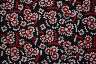 Tricolor Batik Print Fabric
