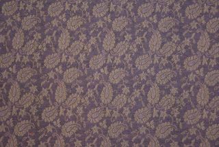 Light Purple Paisley Woven Wool Fabric By The Yard