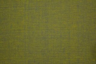 Apple Green Yellow Herring Bone Double Tone Handloom Cotton Fabric
