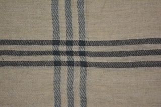 Beige And Black Checks Cashmere Wool Stole