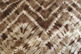 Olive Brown Shibori Rayon Fabric By The Yard