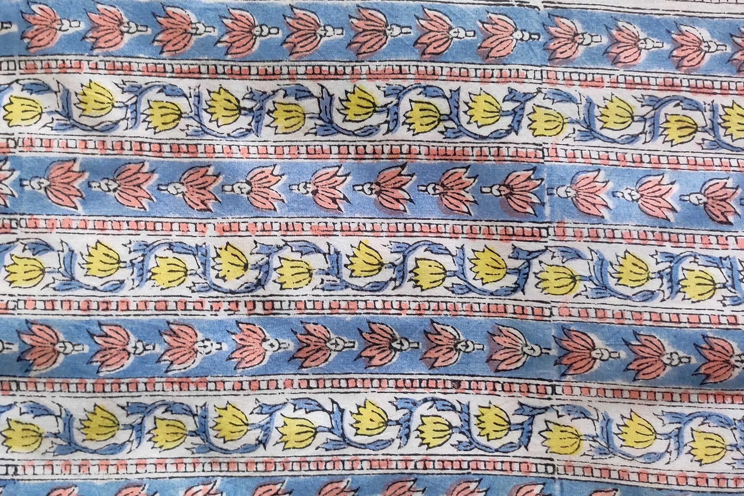 Block Printed Cotton Fabric