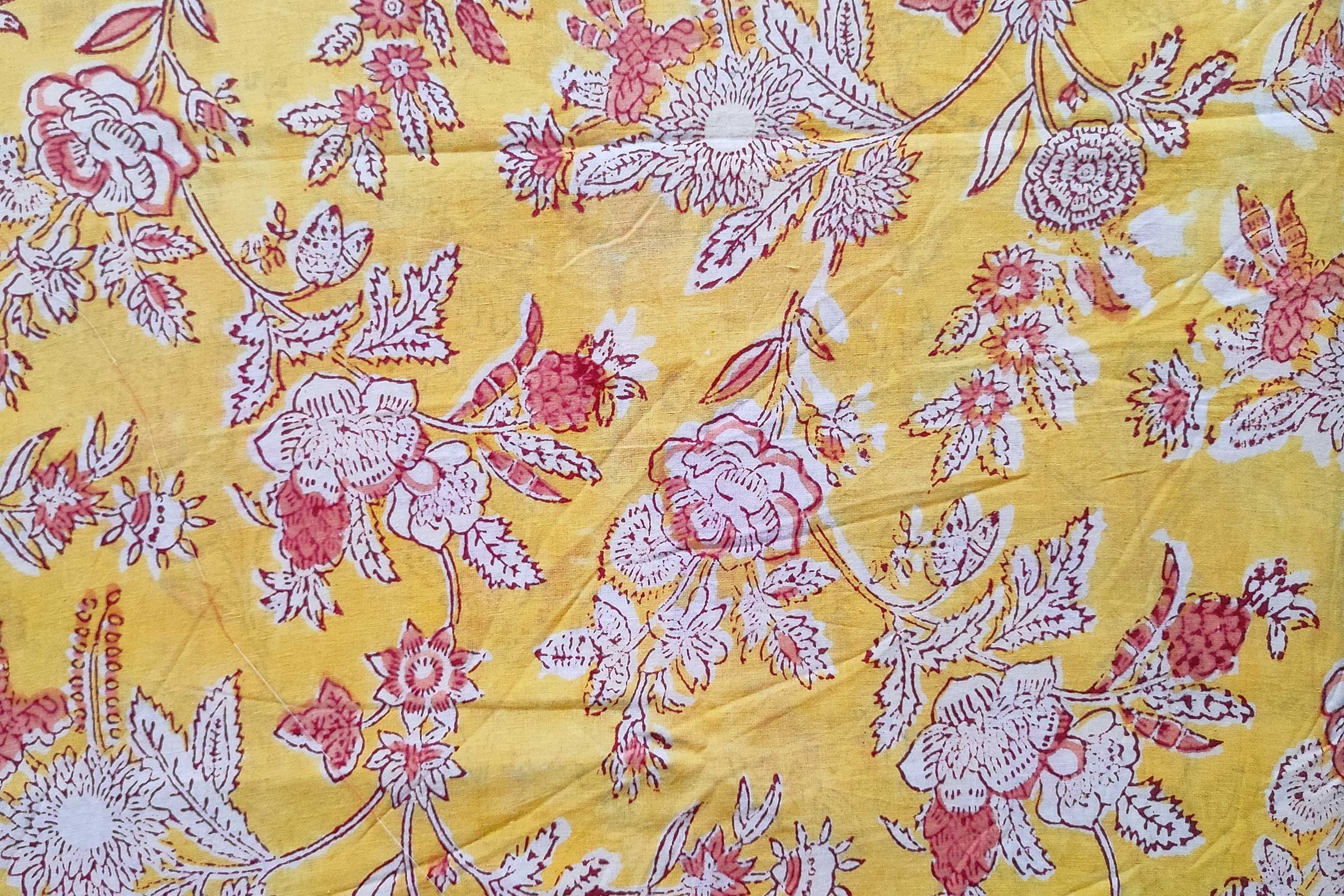 Block Printed Cotton Fabric