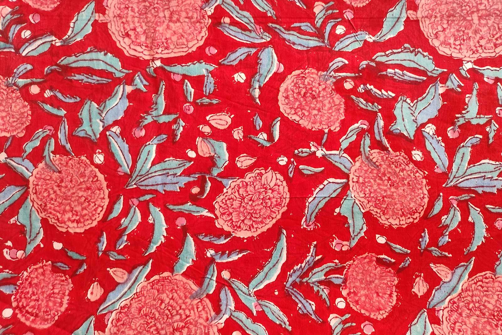 Block Printed Cotton Fabric