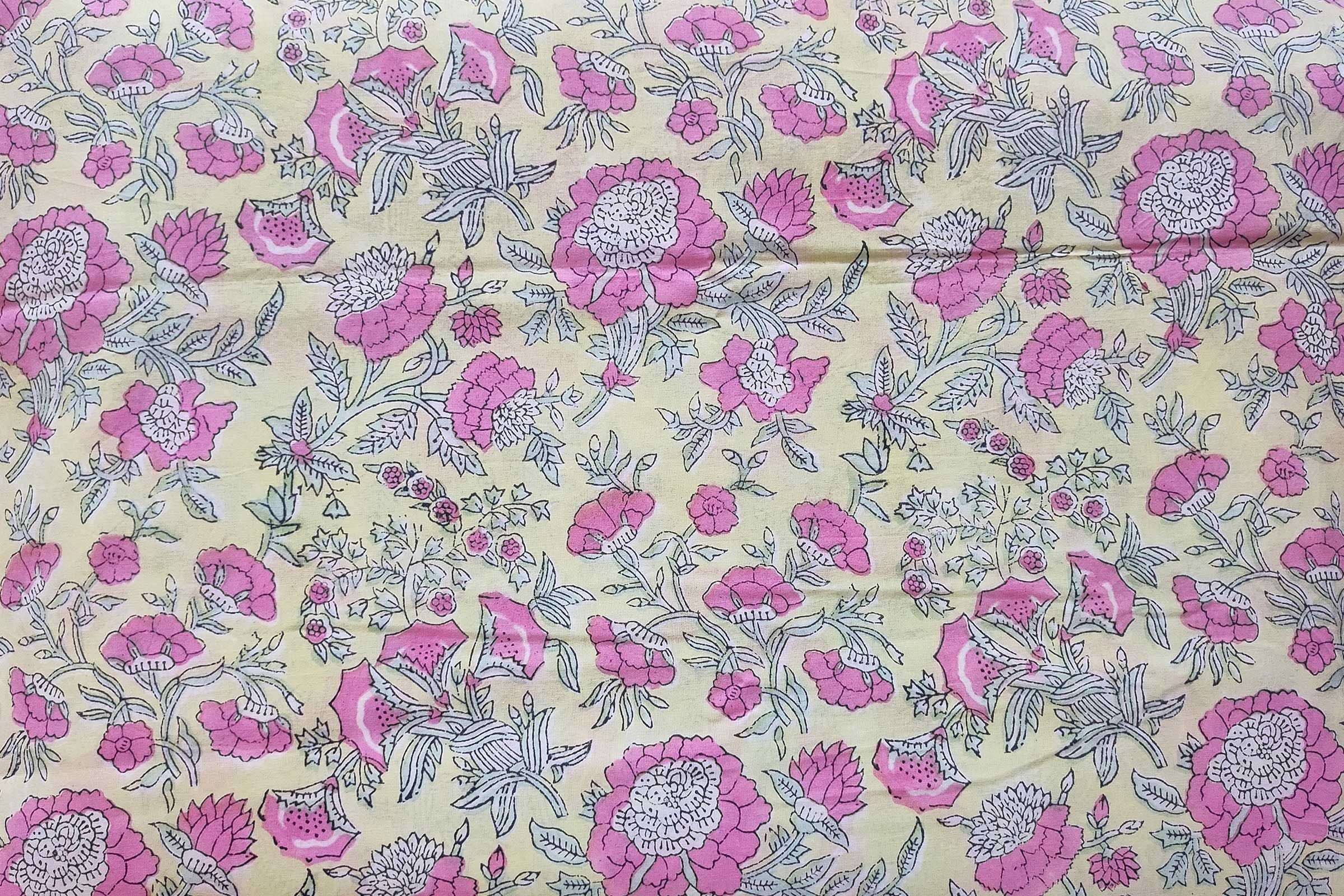 Block Printed Cotton Fabric