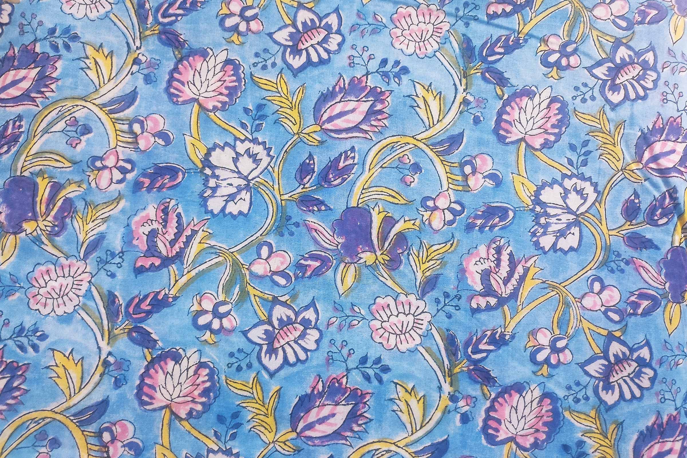 Hand Block Printed Cotton Fabric