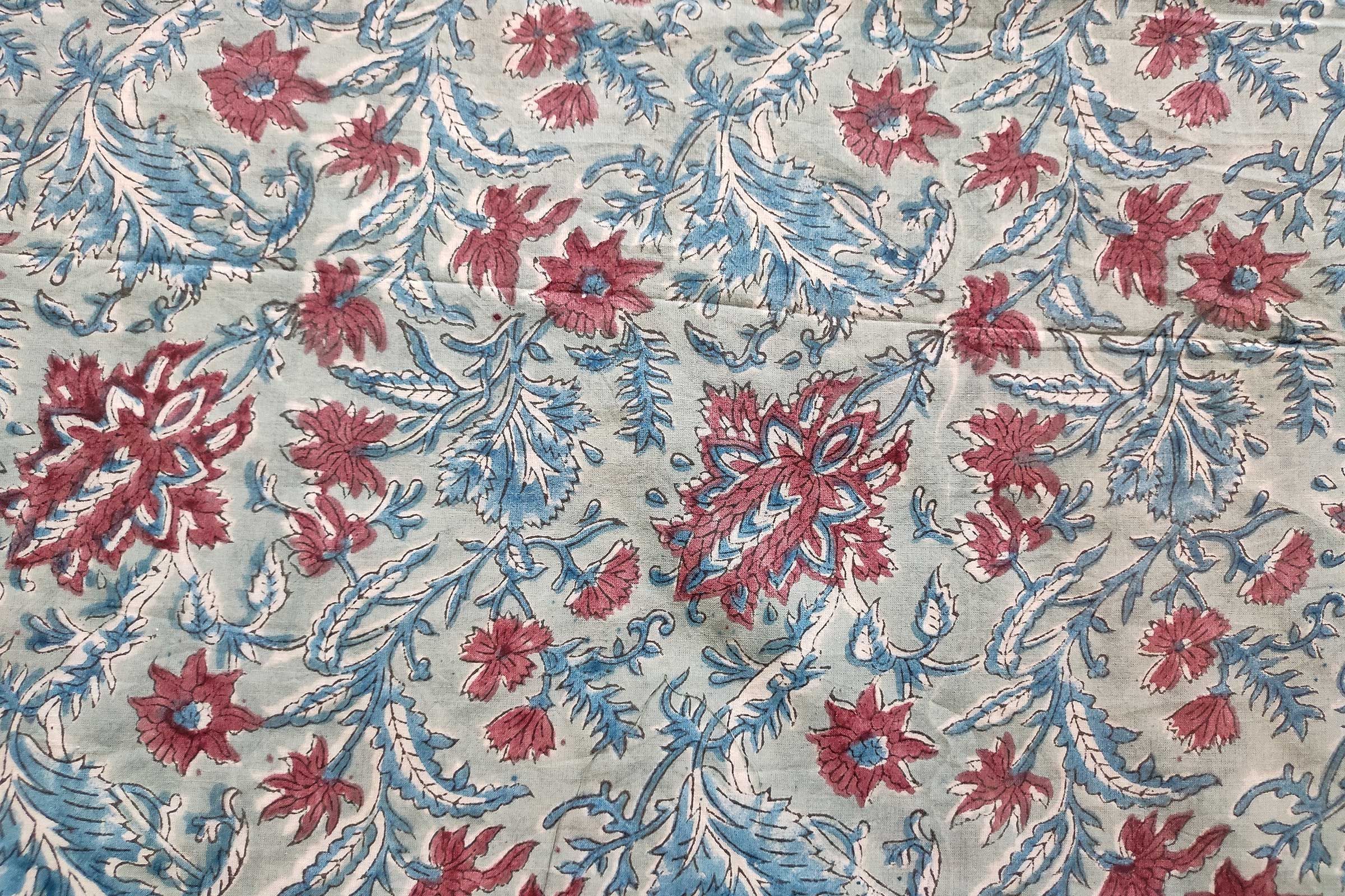 Block Printed Cotton Fabric