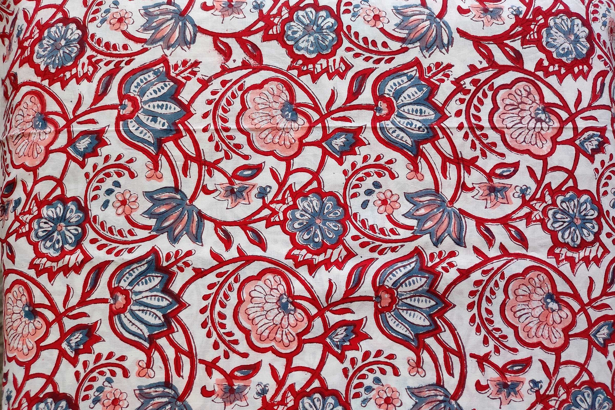 Block Printed Cotton Fabric