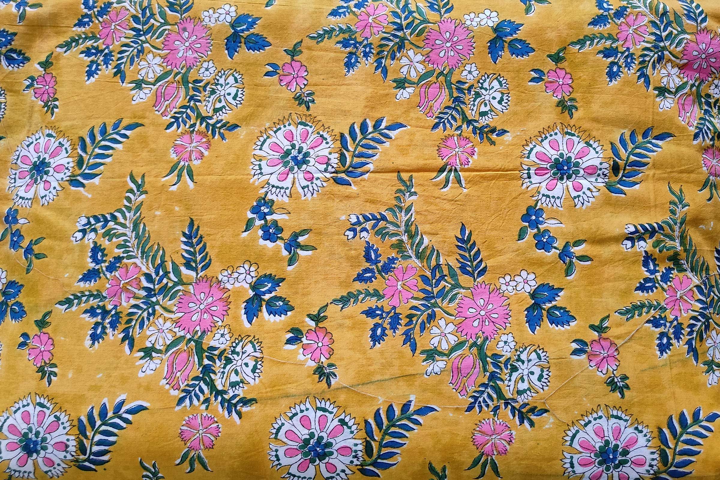 Block Printed Cotton Fabric