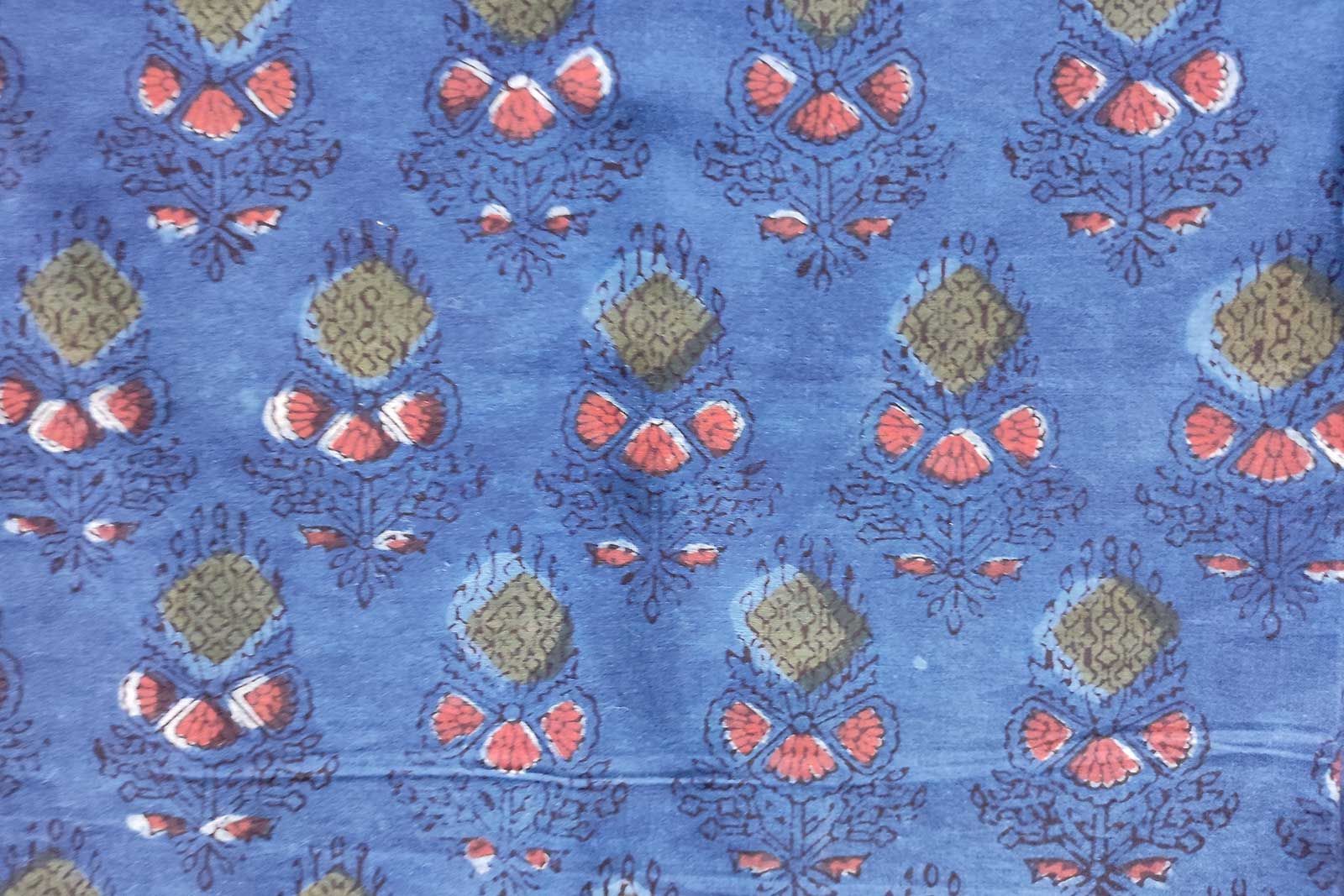 Block Printed Cotton Fabric