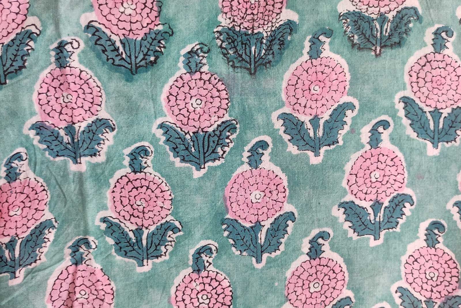 Block Printed Cotton Fabric