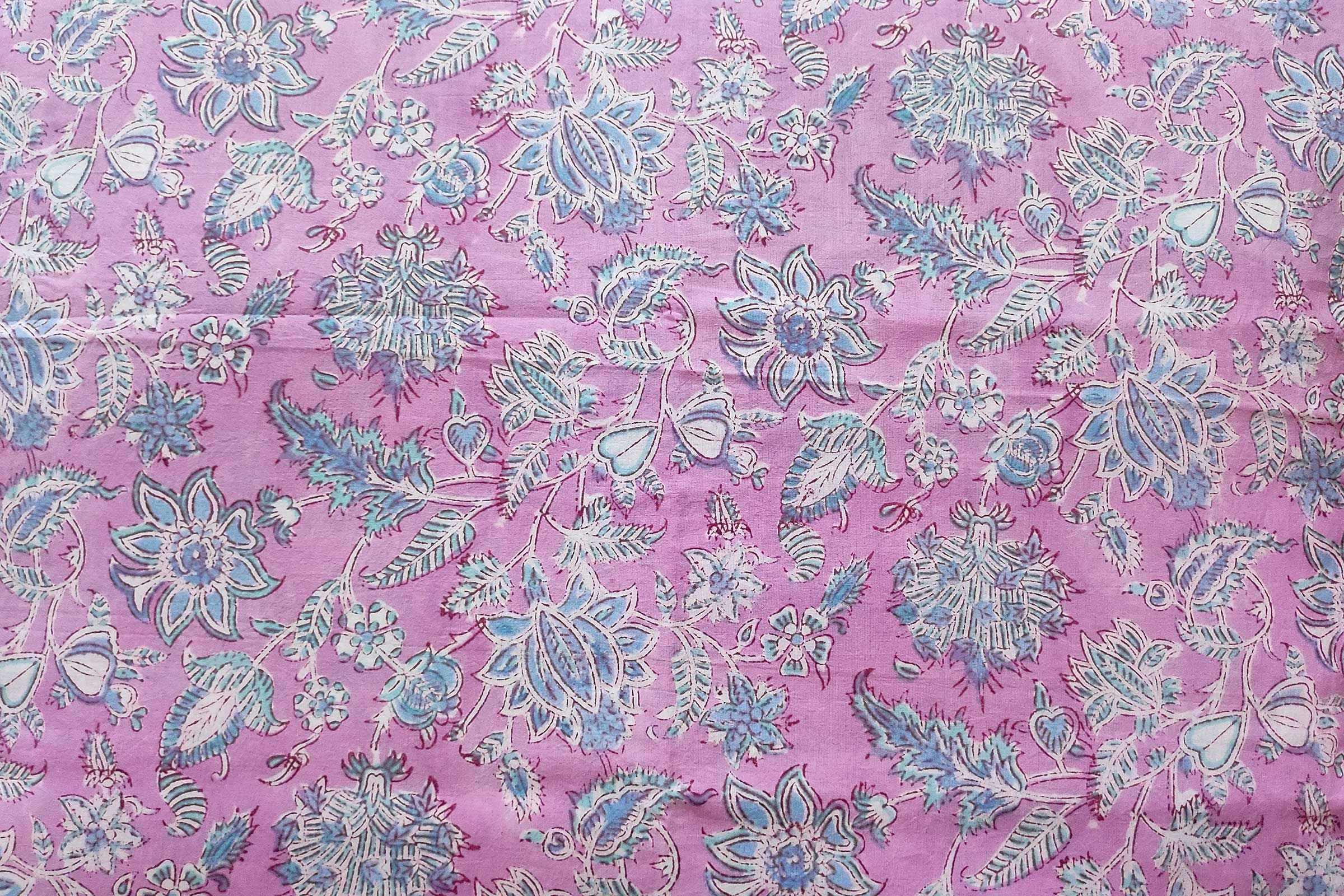 Block Printed Cotton Fabric