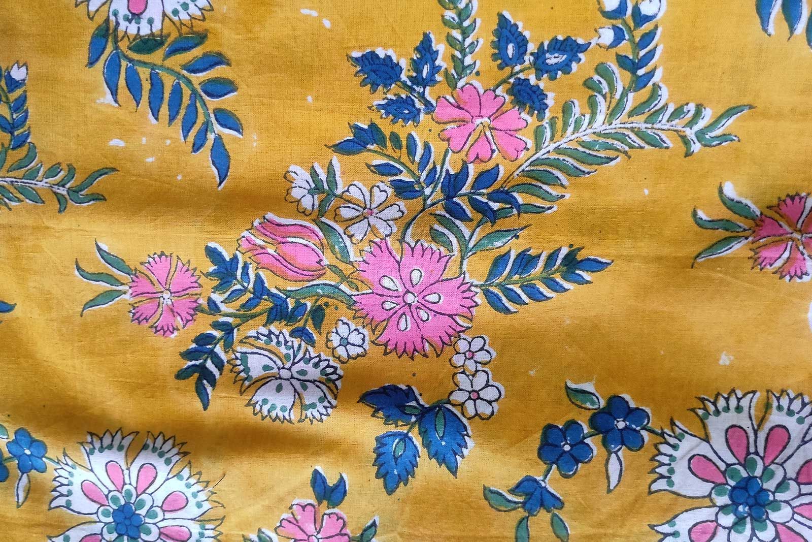 Block Printed Cotton Fabric