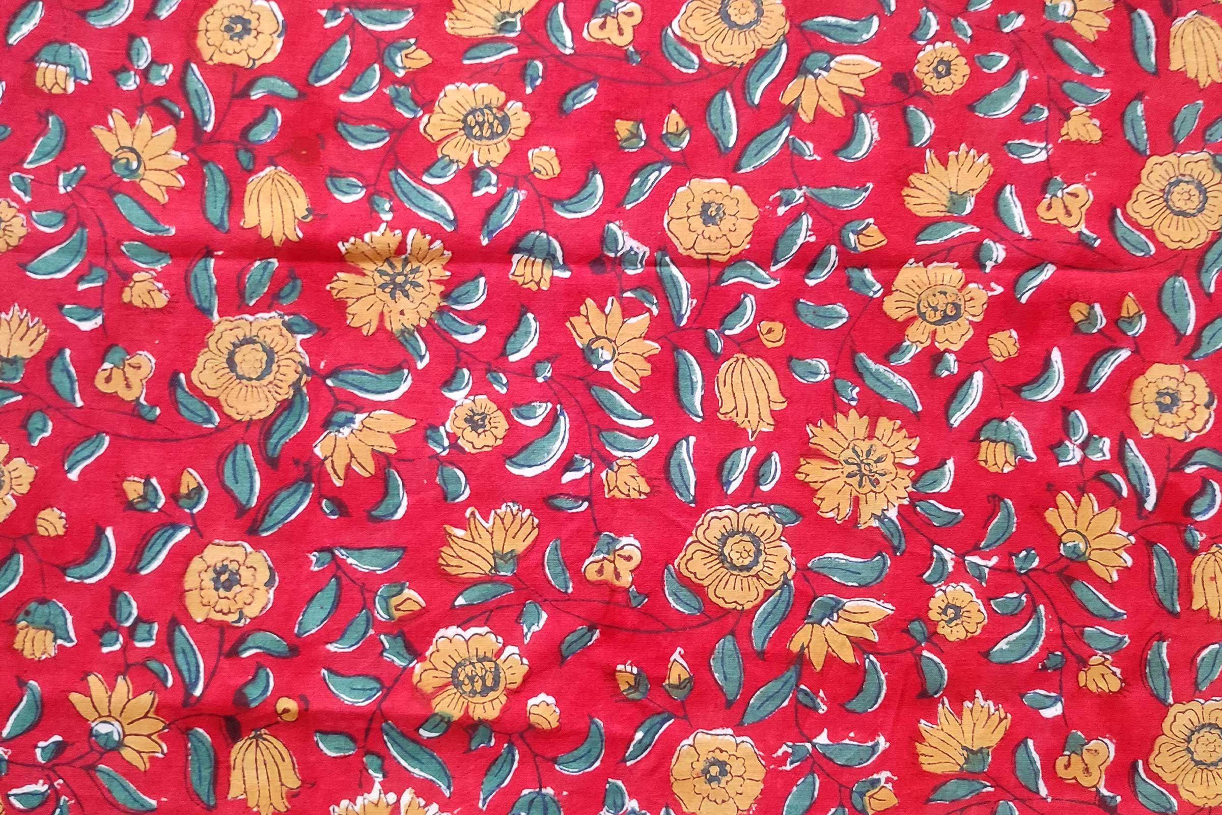 Block Printed Cotton Fabric