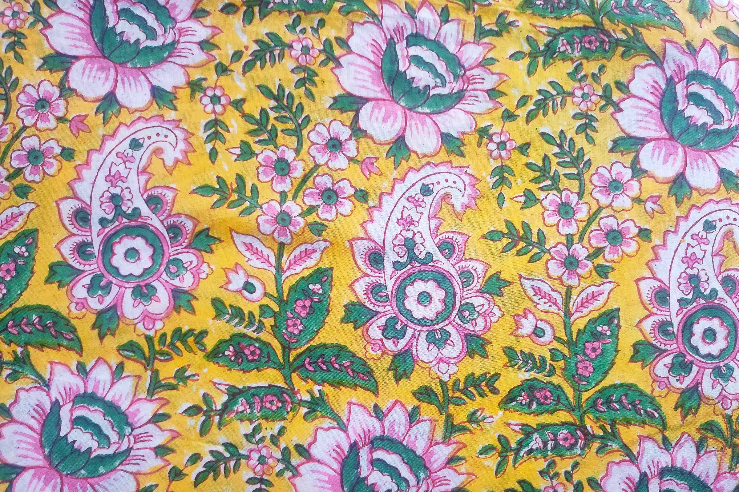 Hand Block Printed Cotton Fabric