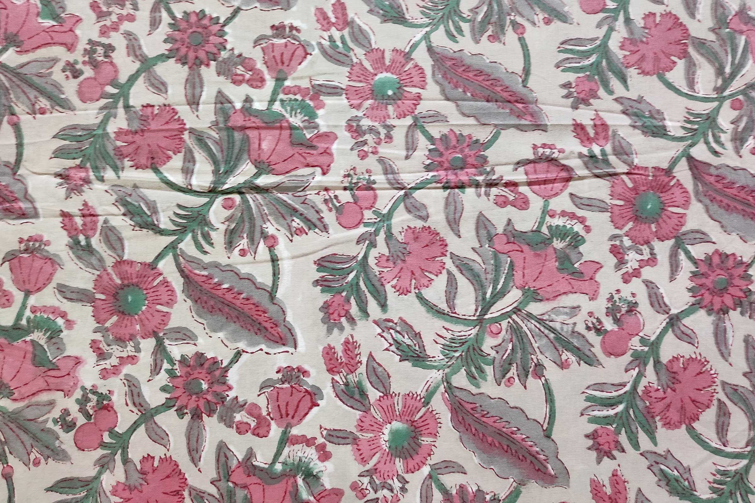 Block Printed Cotton Fabric