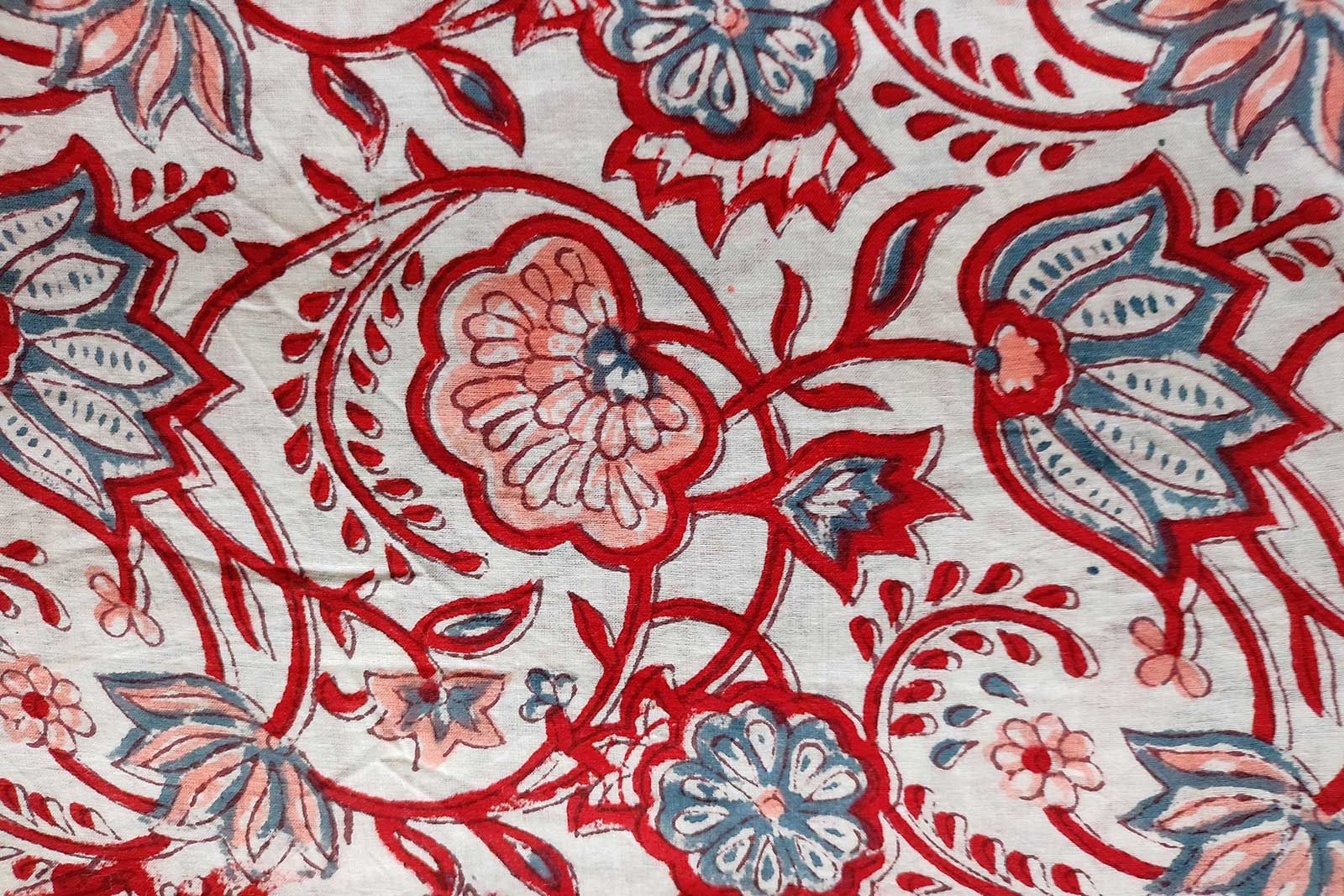 Block Printed Cotton Fabric