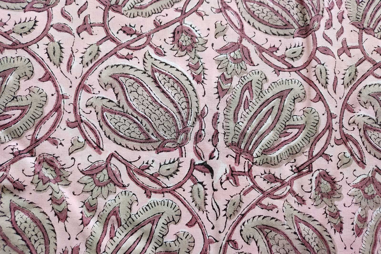 Block Printed Cotton Fabric