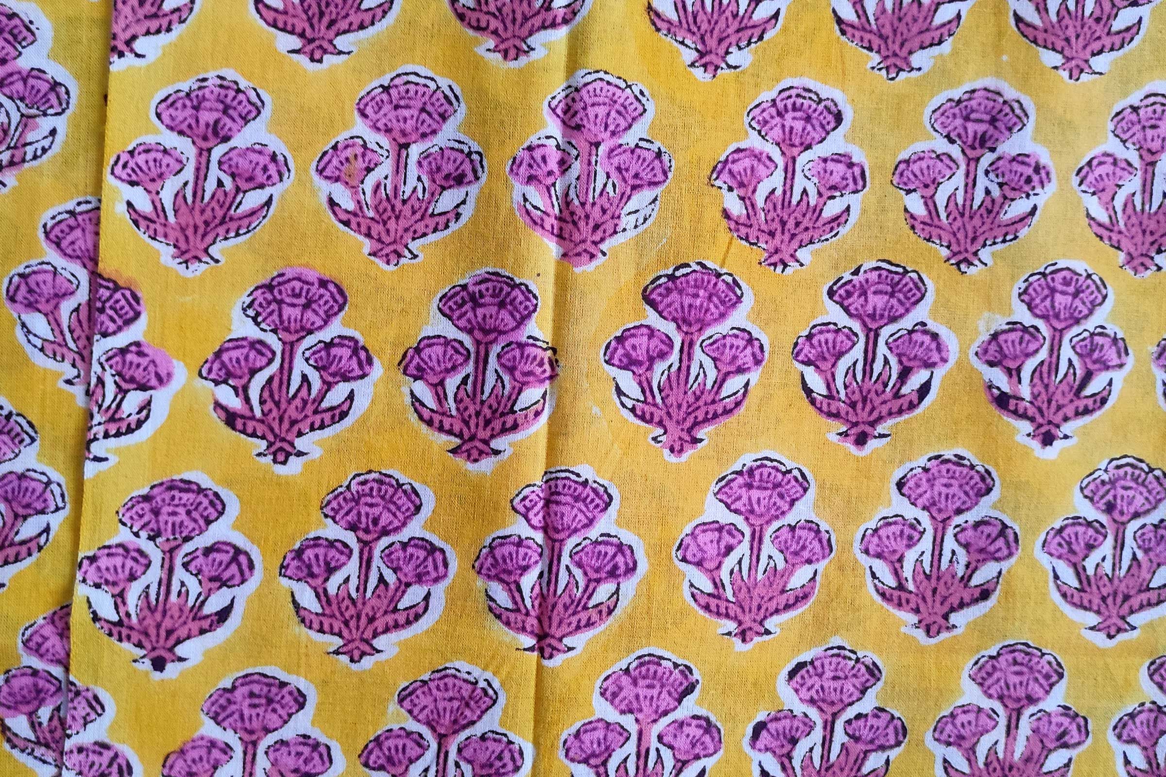 Block Printed Cotton Fabric