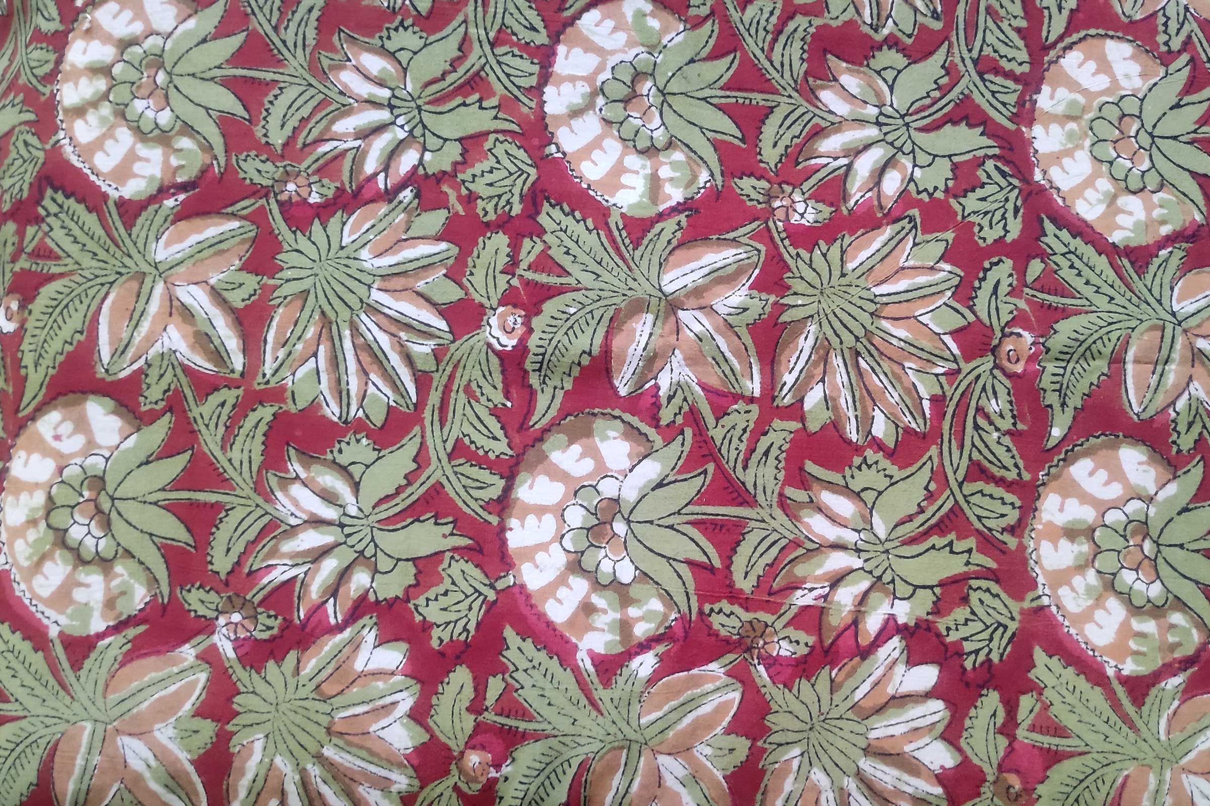 Block Printed Cotton Fabric