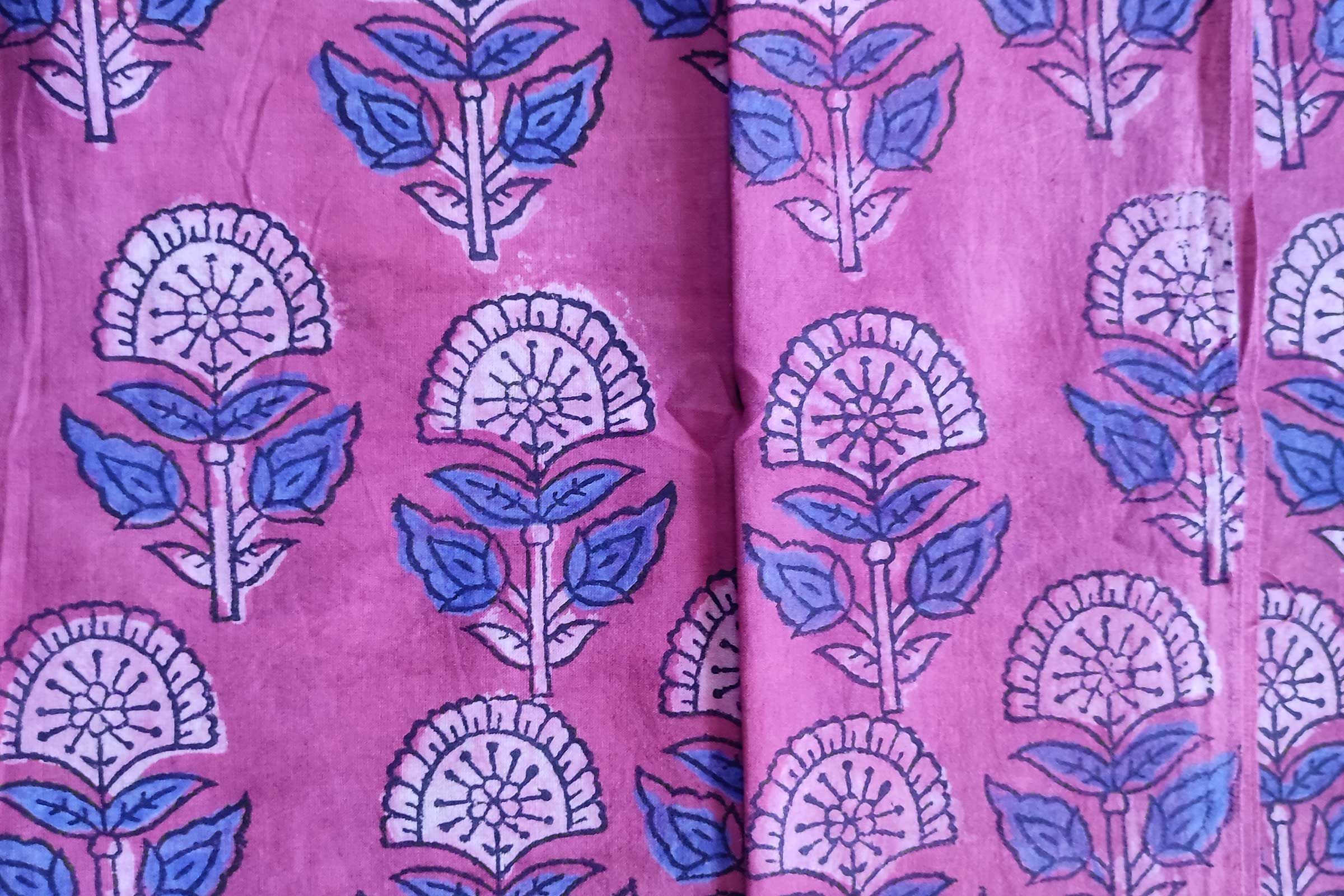 Block Printed Cotton Fabric