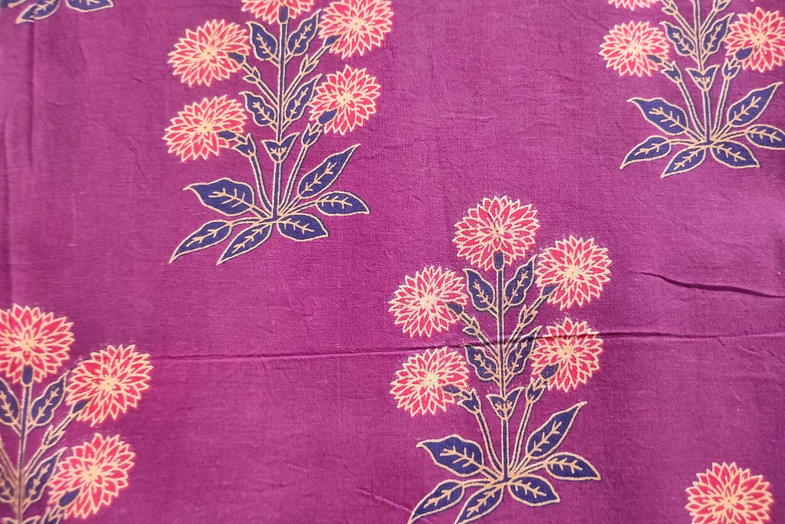 Block Printed Cotton Fabric