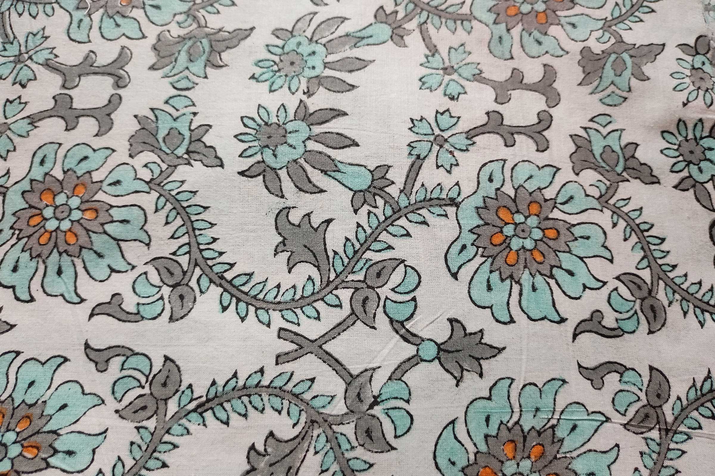 Block Printed Cotton Fabric