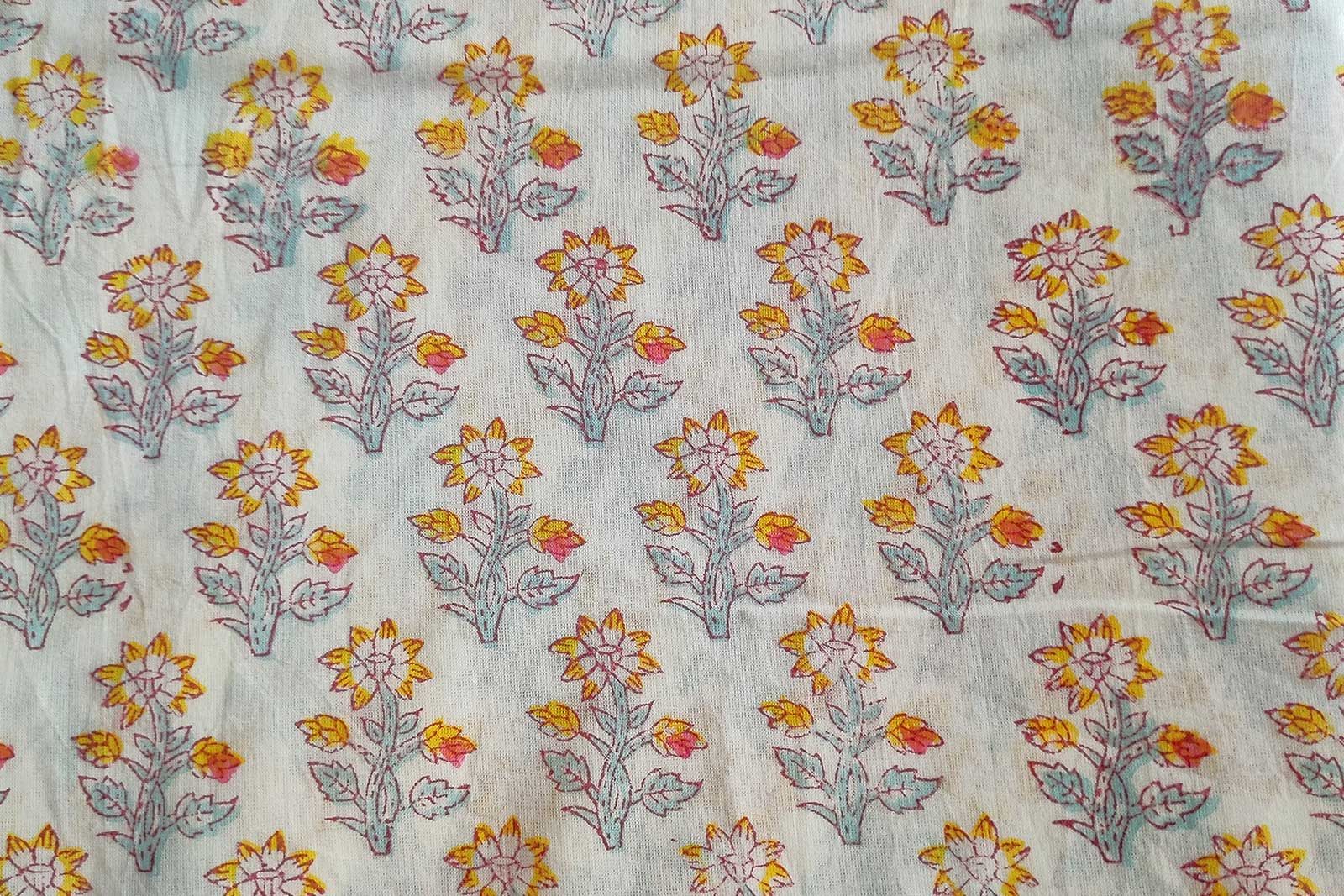 Block Printed Cotton Fabric