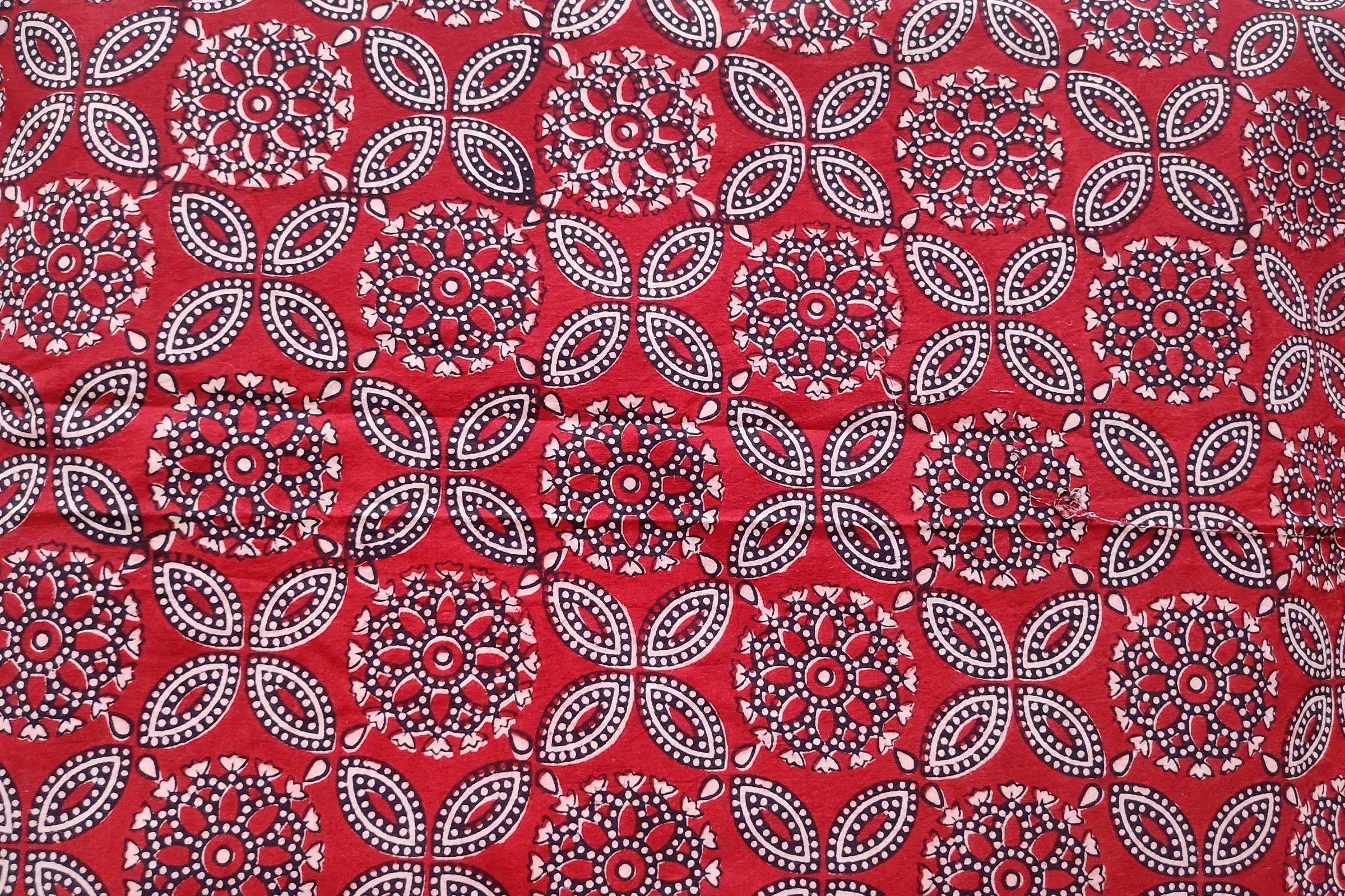 Block Printed Cotton Fabric