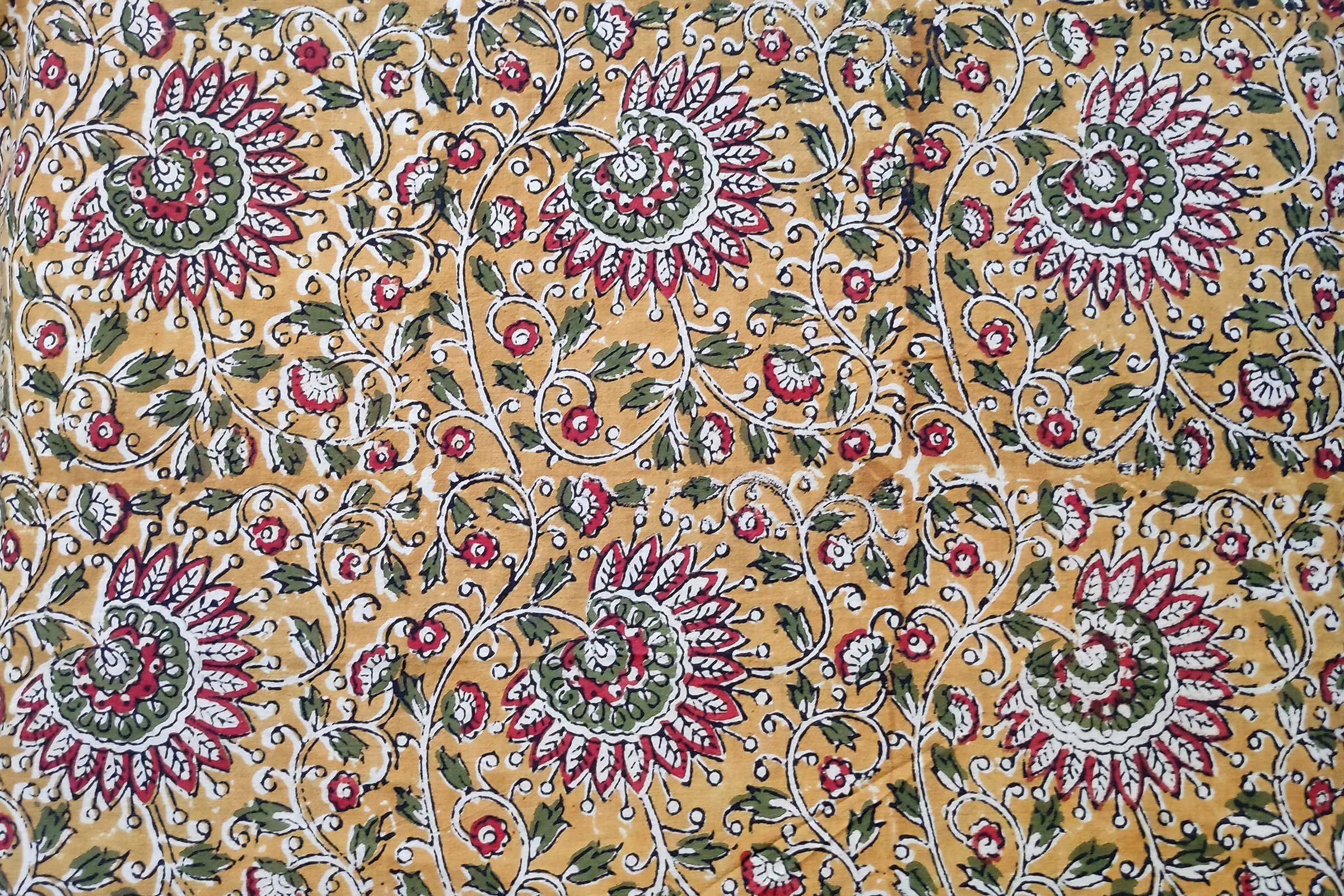 Block Printed Cotton Fabric