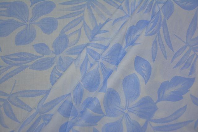 Brunnera Blue Giza Cotton Fabric