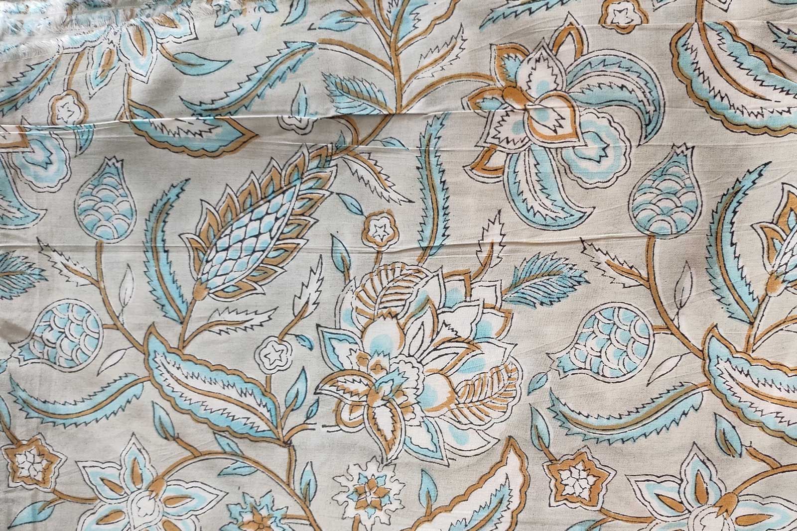 Block Printed Cotton Fabric