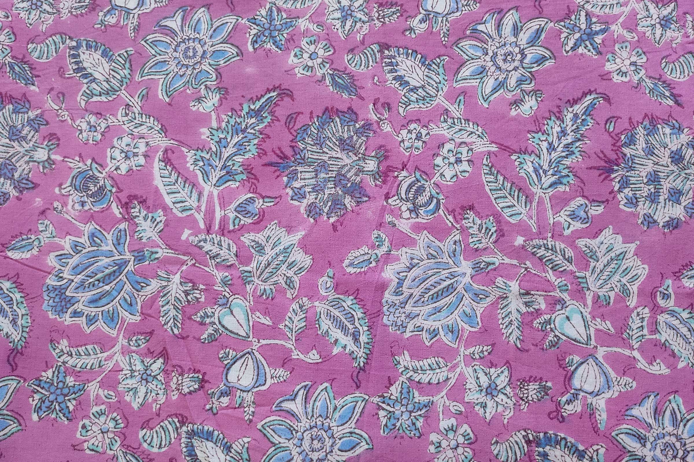 Block Printed Cotton Fabric