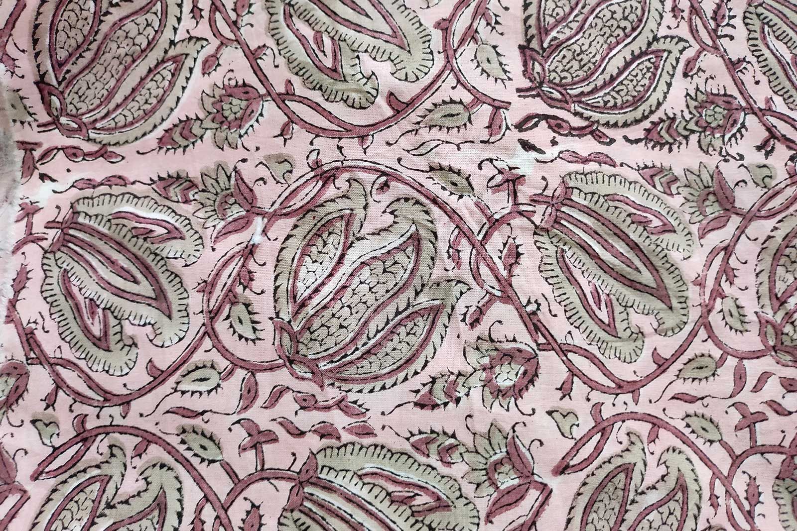 Block Printed Cotton Fabric