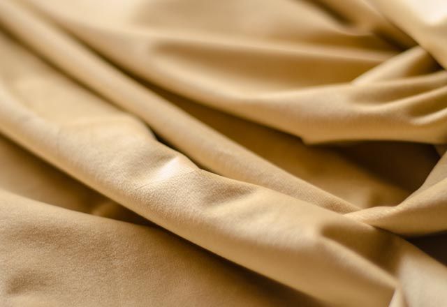 Beige Cotton Velvet Fabric By The Yard