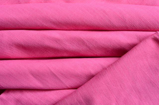 Baby Pink Handwoven Cotton Fabric