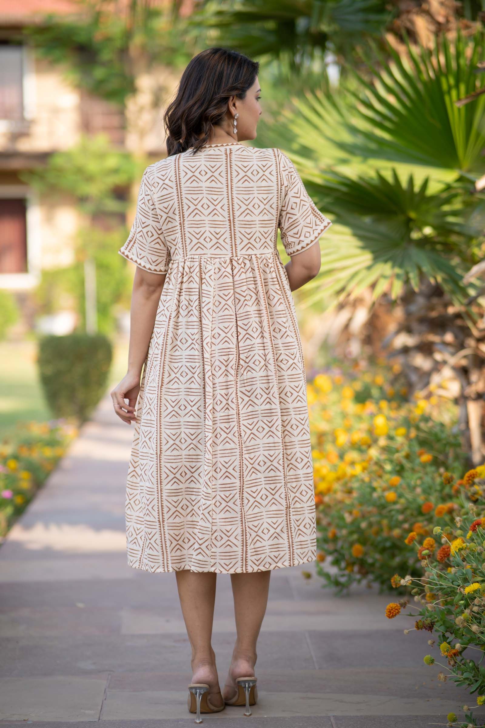 Block Printed Summer Dress 