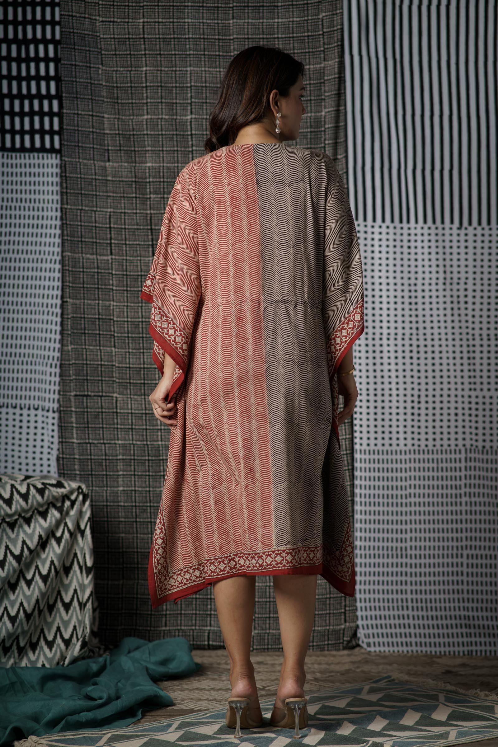 Bagru Knee Kaftan