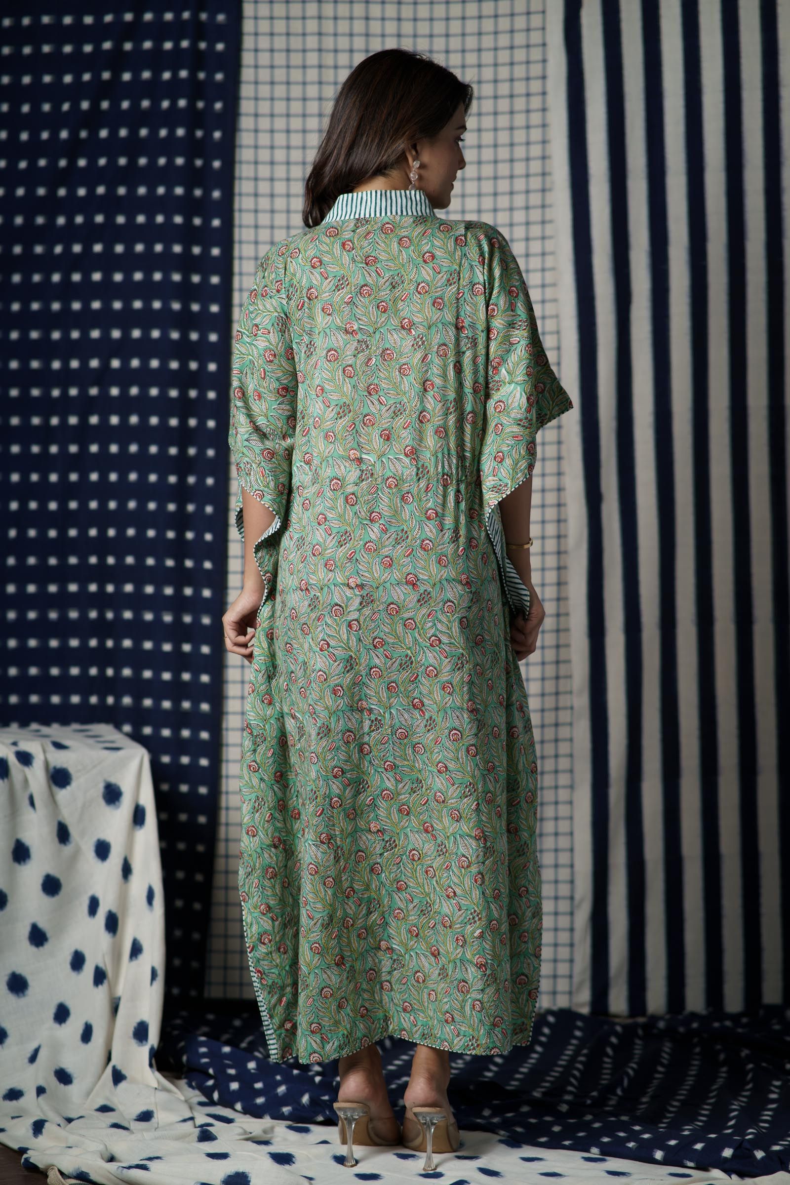 Green Summer Kaftan