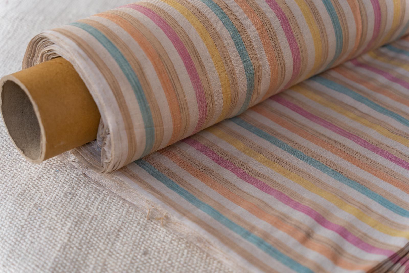 Multicolor Khari Cotton Blend Fabric 