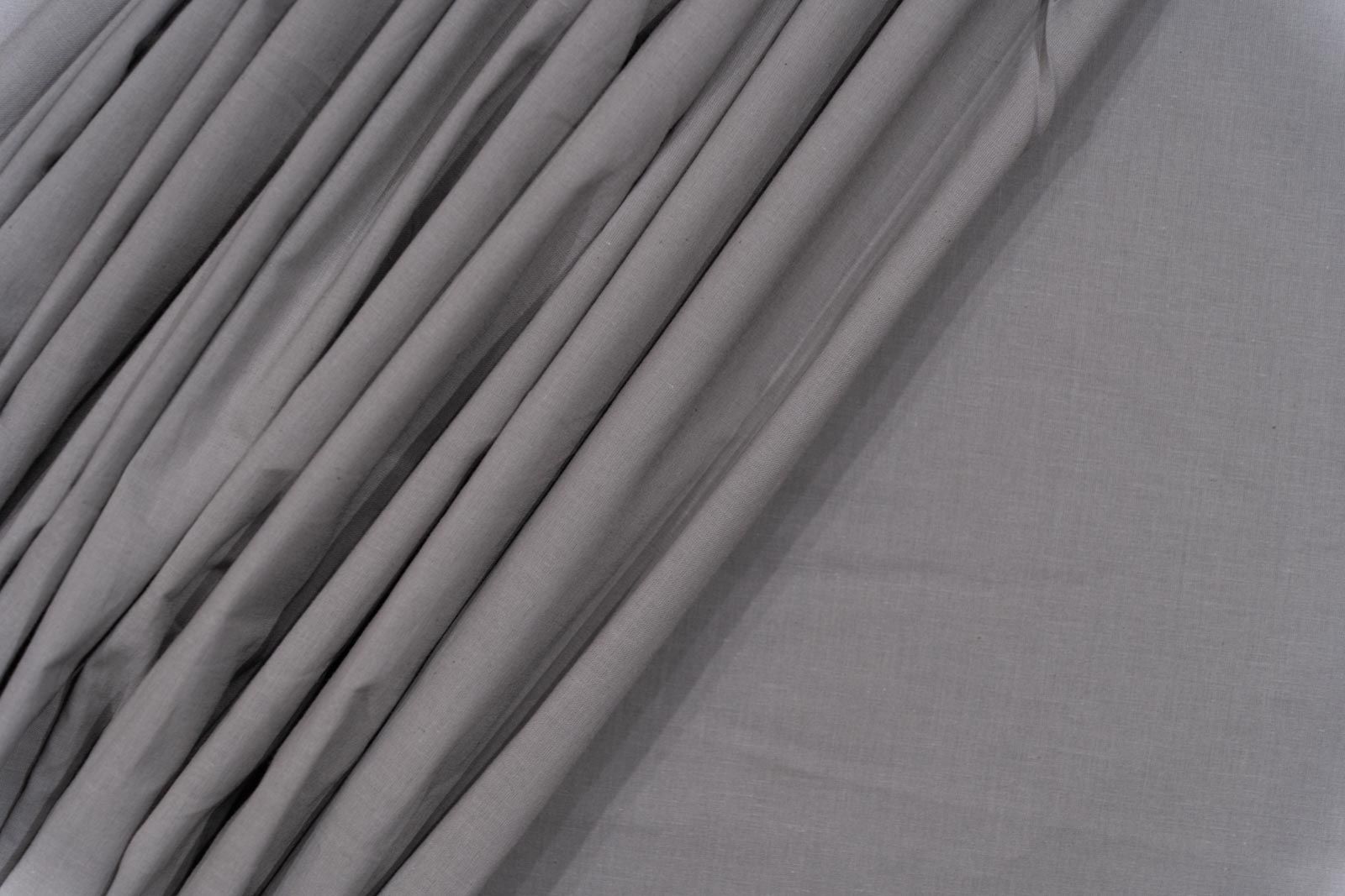 Mist Grey Cambric Cotton Fabric(width