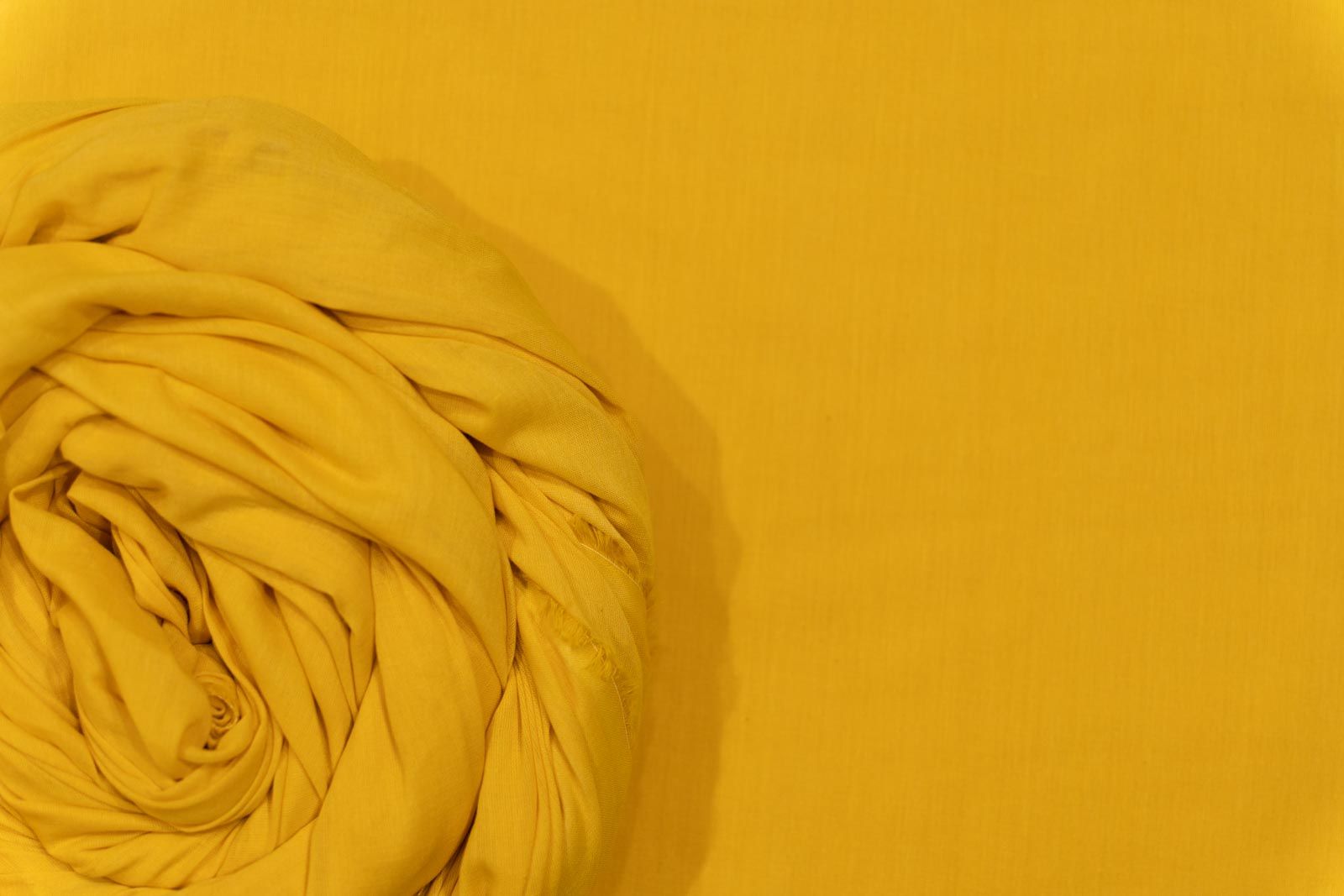 Daffodil Yellow Mulmul Cotton Fabric