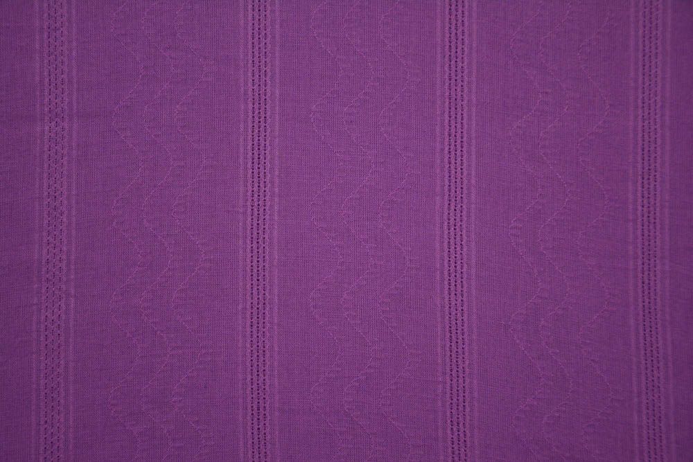 Opera Purple Self Design Cotton Dobby Fabric 